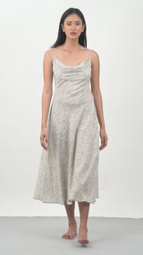 Jungle print slip dress