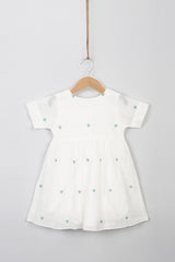 TM Green hearts button down frock