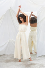 Off-White Kala Cotton-Linen Jumpsuit