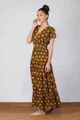 Star Ajrak Bamboo Dress