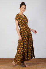 Star Ajrak Bamboo Dress