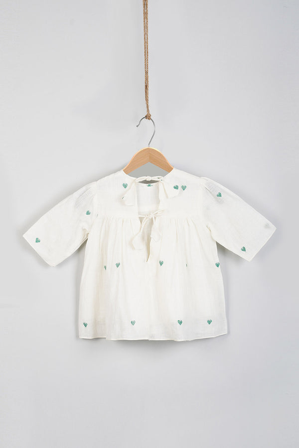 TM Green Hearts Frock