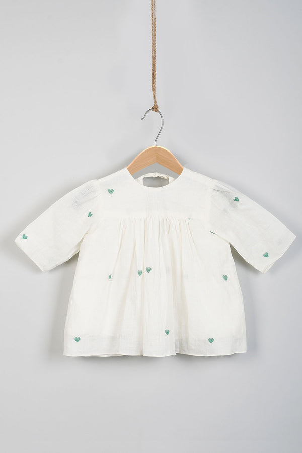 TM Green Hearts Frock