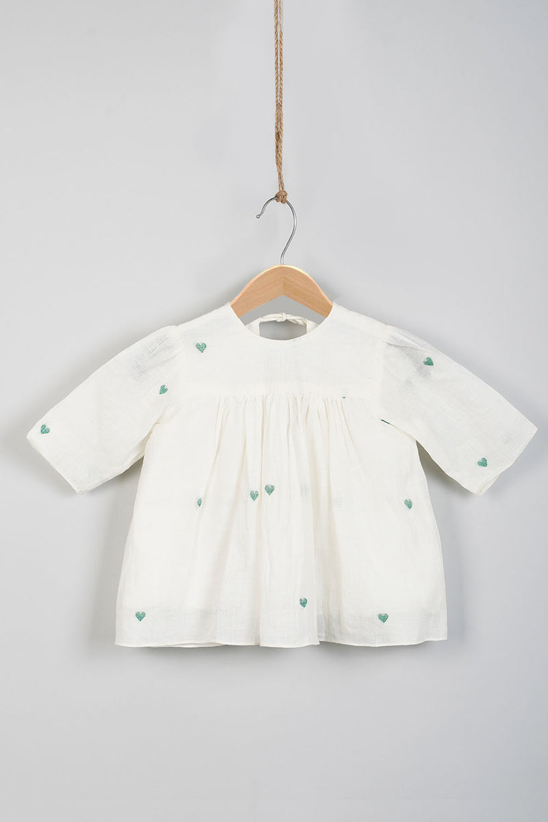 TM Green Hearts Frock