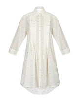 Pin Tucks Shirt Dress