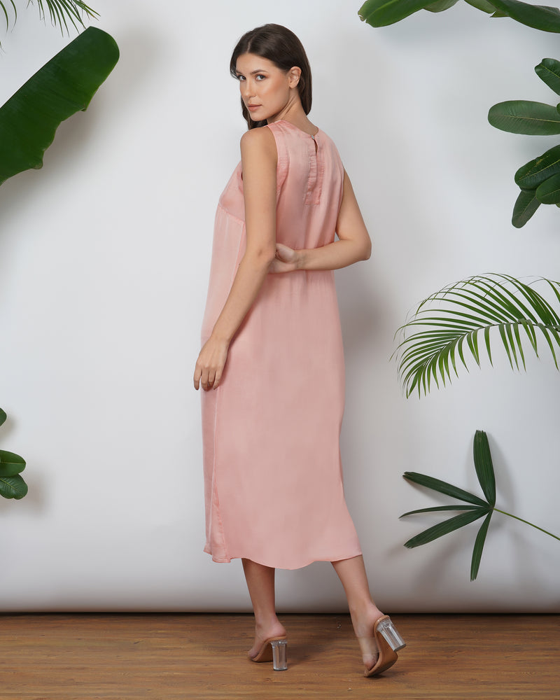 VEGAN SILK SLIP DRESS