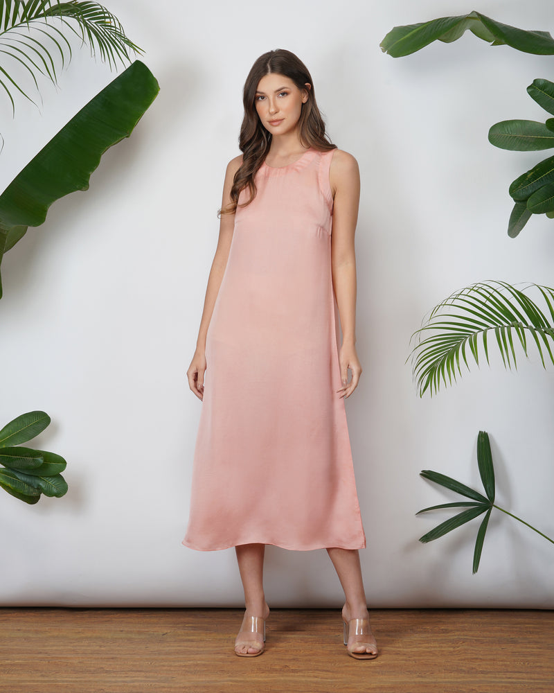 VEGAN SILK SLIP DRESS