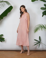 VEGAN SILK SLIP DRESS
