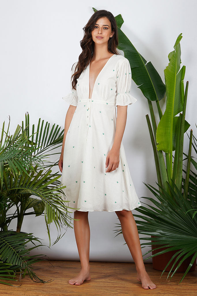 Bloom Trademark Green heart Dress