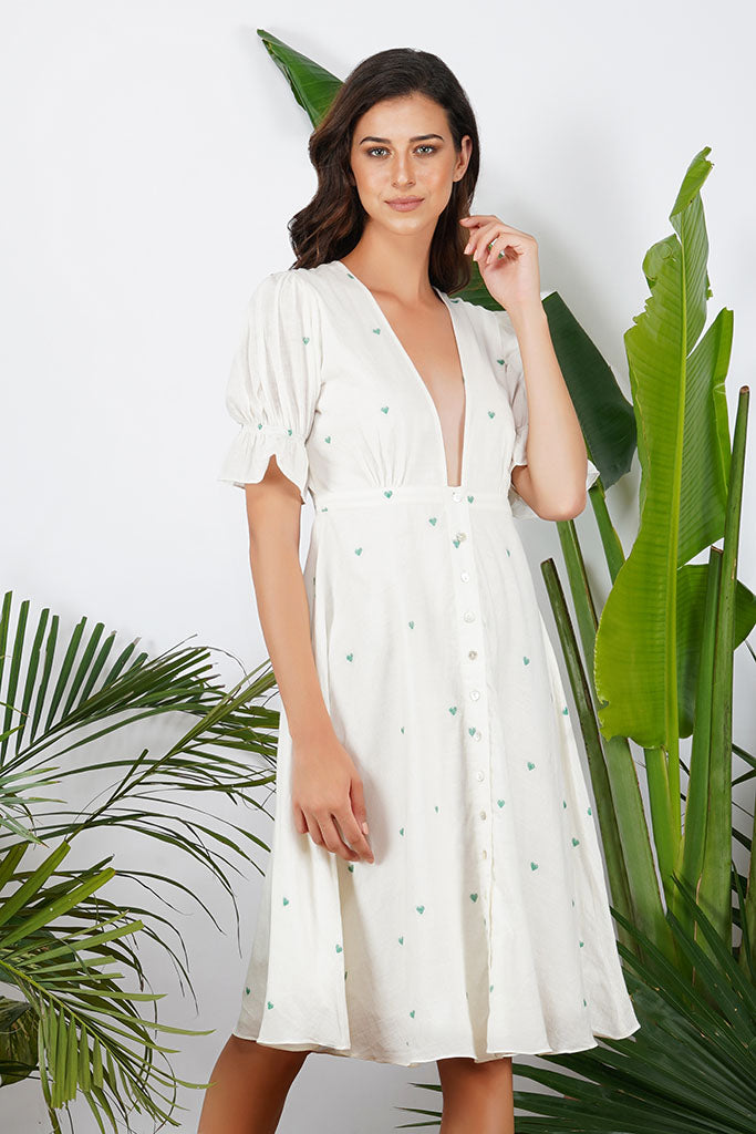 Bloom Trademark Green heart Dress