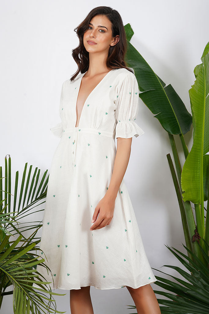 Bloom Trademark Green heart Dress