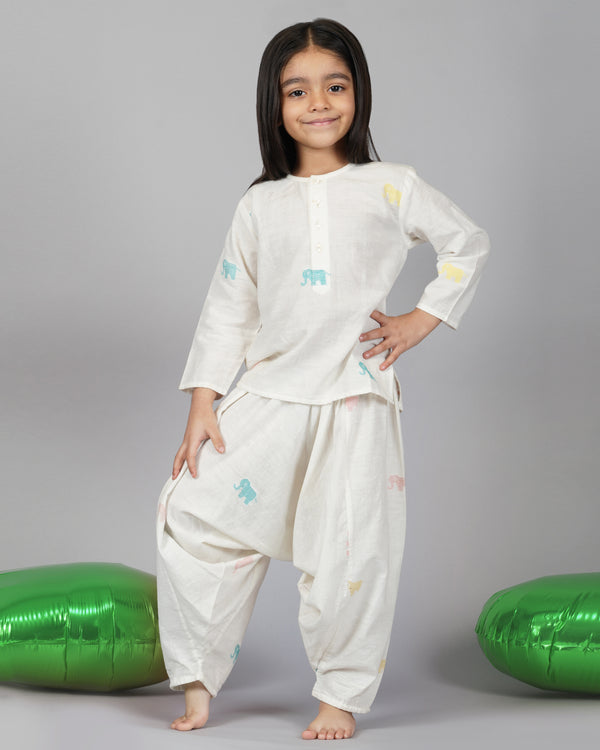 Little Cado Harem pant Kurta Set