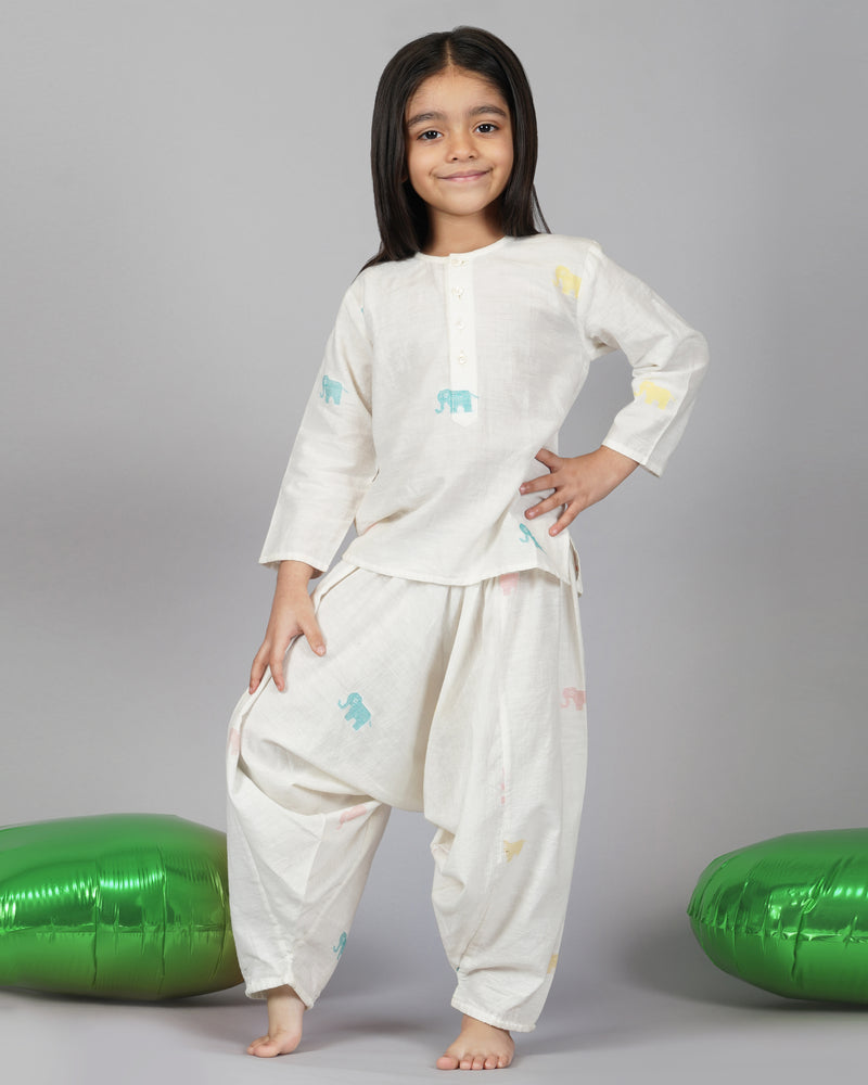 Little Cado Harem pant Kurta Set