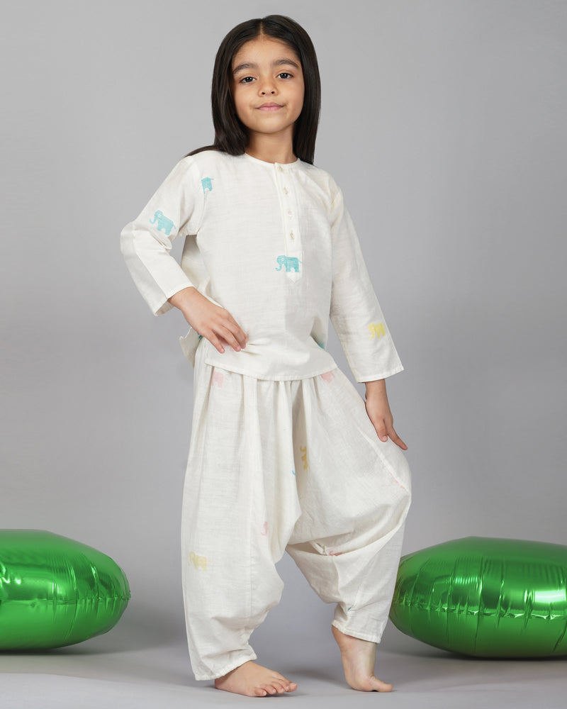 Little Cado Harem pant Kurta Set