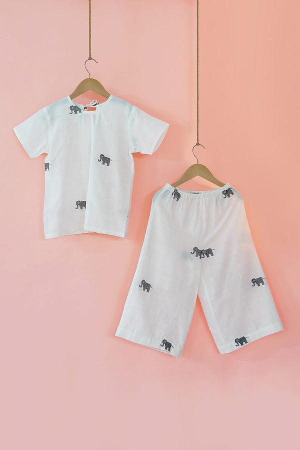 Little Cado Unisex Night Suit with Flare Pants