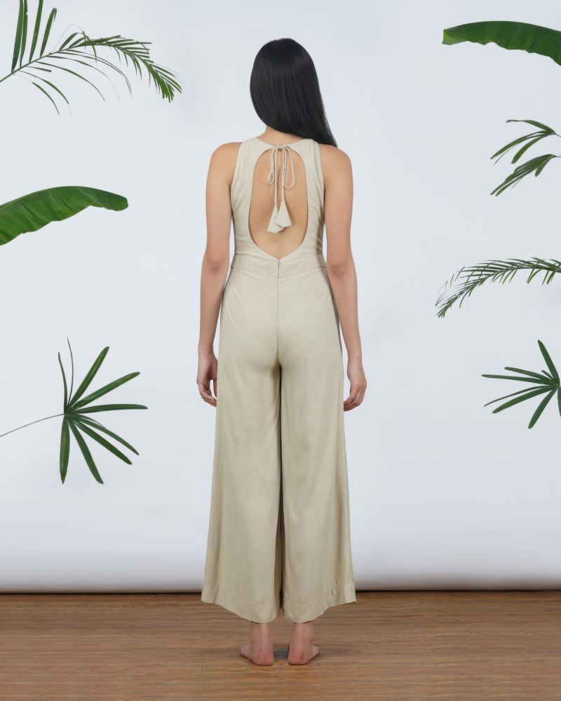 Beige Jumpsuit