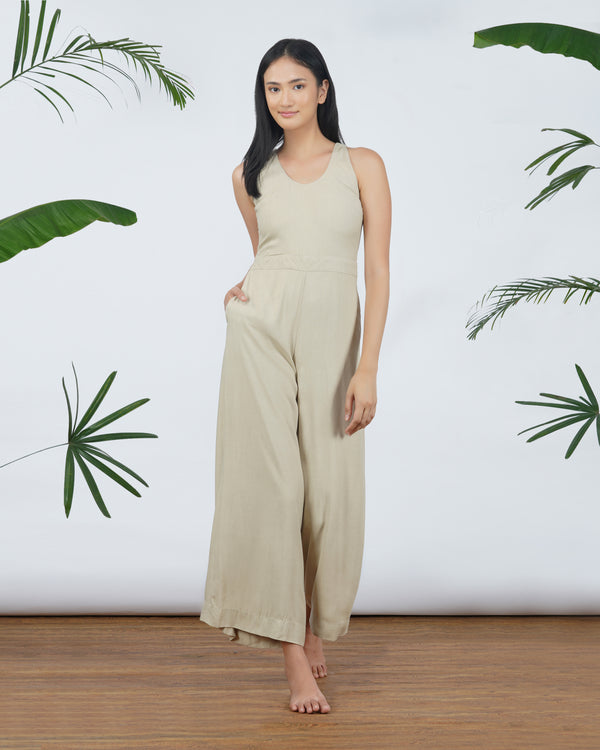 Beige Jumpsuit