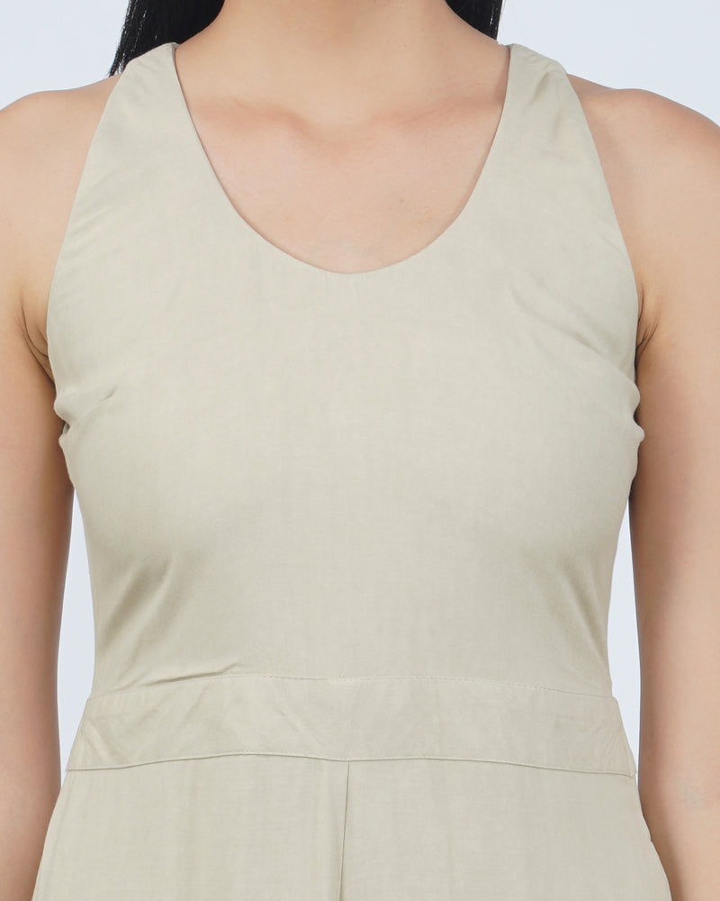 Beige Jumpsuit
